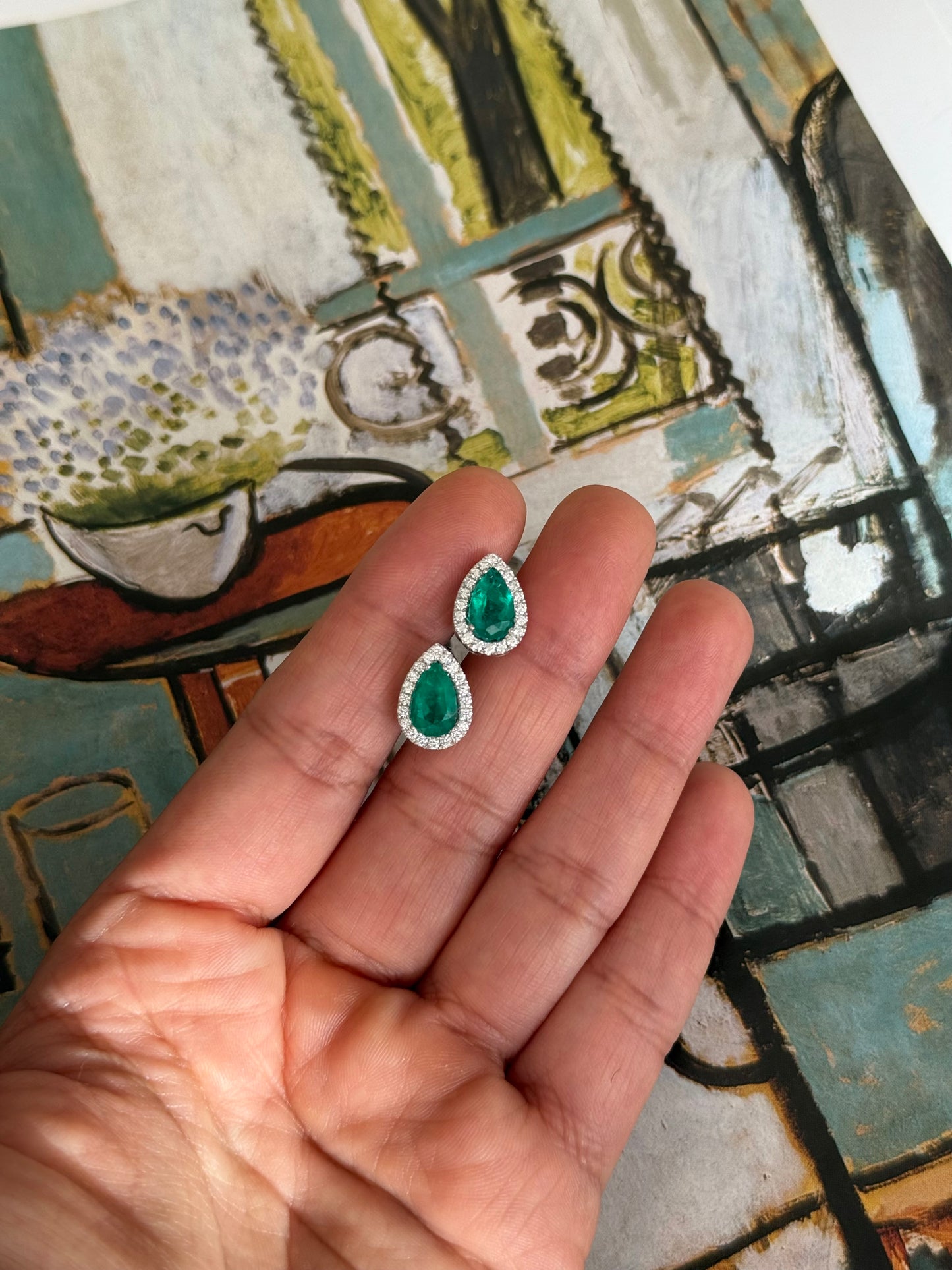 Emerald earrings