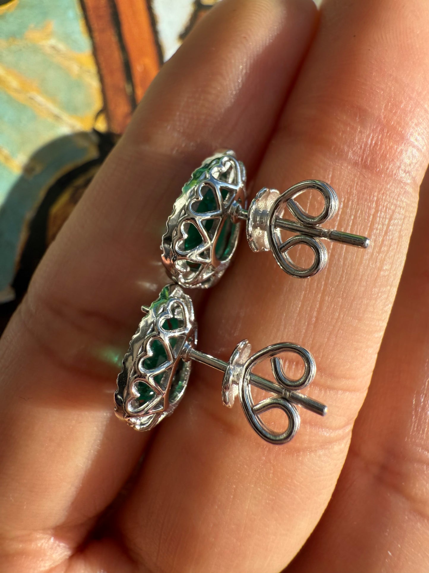 Emerald earrings